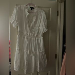 White Boho Crochet Dress